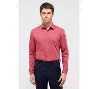 Langarmhemd ETERNA "SUPER SLIM", Herren, Gr. 40, Normalgrößen, rot (rusty rot), Twill, 46% Baumwolle, 8% Elasthan, 46% Polyester, schmal, Manschette, Hemden, NON IRON (bügelfrei) (97602454-40) rusty r