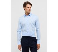 Langarmhemd ETERNA "SUPER SLIM", Herren, Gr. 41, Normalgrößen, blau (hellblau), Popeline, 100% Baumwolle, schmal, Manschette, Hemden Langarmhemd, NON IRON (bügelfrei) (67631542-41)