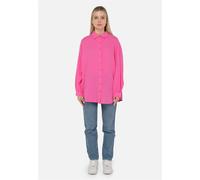 Langarmhemd FRESHLIONS "Honari", Damen, Gr. M, EURO-Größen, pink, 100% Baumwolle, unifarben, normal, Hemden, im klassischen Design (95447531-M) pink