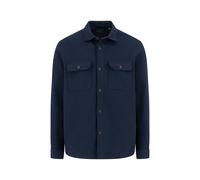 Langarmhemd FYNCH-HATTON, Herren, Gr. 3XL, N-Gr, blau (navy), Web, Obermaterial: 100% Baumwolle, unifarben, regular fit taillenbedeckt, Manschette, Hemden, mit Taschen (70036832-XXXL) navy