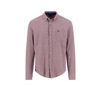 Langarmhemd FYNCH-HATTON, Herren, Gr. 3XL, N-Gr, garnet rot, Web, Obermaterial: 100% Baumwolle, unifarben, regular fit taillenbedeckt, Manschette, Hemden, mit Logo Stickerei (97239548-XXXL) garnet rot