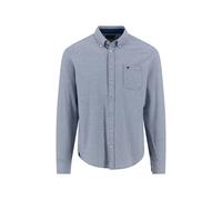 Fynch-Hatton Karohemd Herren Regular Fit Baumwolle marine, M