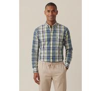Fynch-Hatton Langarmhemd 16038310 kariert Baumwolle Button-Down 2XL Aubergine