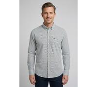 Langarmhemd FYNCH-HATTON, Herren, Gr. XXL, N-Gr, avocado, Web, Obermaterial: 100% Baumwolle, Minimalmuster, normal hüftbedeckend, tiefer V-Ausschnitt, 2-Knopf-Manschette, Hemden, normale Passform, aus