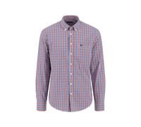 Langarmhemd FYNCH-HATTON, Herren, Gr. XXL, N-Gr, rot (poppy rot), Web, Obermaterial: 100% Baumwolle, kariert, regular fit taillenbedeckt, Manschette, Hemden, mit Logo Stickerei (32325306-XXL) poppy ro