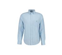 Langarmhemd GANT "Hemd REGULAR COTTON LINEN SHIRT 1er Pack", Herren, Gr. 3XL, N-Gr, blau (hellblau), Obermaterial: 55% Leinen LI. 45% Baumwolle CO., Hemden (92570703-XXXL) hellblau
