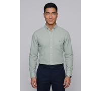 Langarmhemd GANT "REG CLASSIC POPLIN GINGHAM SHIRT", Herren, Gr. 3XL, N-Gr, grün (surplus mint), Obermaterial: 100% Baumwolle, regular fit hüftbedeckend, 1-Knopf-Manschette, Hemden, mit Logostickerei,