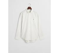 Langarmhemd GANT "REG MICRO PRINT SHIRT", Herren, Gr. 4XL, N-Gr, beige (eggshell), Web, Obermaterial: 100% Baumwolle, gemustert, regular fit, 2-Knopf-Manschette, Hemden Langarmhemd, mit modischem Must
