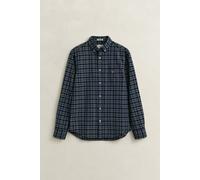 Langarmhemd GANT "REGULAR ARCHIVE POPLIN INDIGO CHECK", Herren, Gr. 3XL, N-Gr, indigo, Web, Obermaterial: 100% Baumwolle, kariert, regular fit normal, Rundhals, eingesetzt Manschette, Hemden, Regular