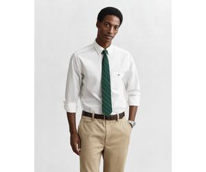Langarmhemd GANT "Regular Fit Popeline Hemd leicht strapazierfähig pflegeleicht", Herren, Gr. 3XL, N-Gr, weiß, Popeline, Obermaterial: 100% Baumwolle, unifarben, regular fit hüftbedeckend, mit Knopf,Ä