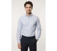 Langarmhemd GANT "SLIM PINPOINT OXFORD", Herren, Gr. 3XL, N-Gr, blau (light blau), Web, Obermaterial: 100% Baumwolle, slim fit normal, 2-Knopf-Manschette, Hemden (49128044-XXXL) light blau