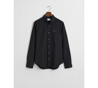 Langarmhemd GANT "SLIM PINPOINT OXFORD", Herren, Gr. XXL, N-Gr, schwarz, Web, Obermaterial: 100% Baumwolle, slim fit normal, 2-Knopf-Manschette, Hemden (95001034-XXL) schwarz