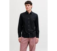 Jack & Jones Breeze Linen Blend Langarmhemd XS Black