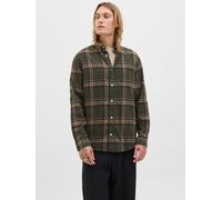 Langarmhemd JACK & JONES "JJECLASSIC FLANNEL CHECK SHIRT LS SN", Herren, Gr. XL, N-Gr, rosin, Web, Obermaterial: 100% Baumwolle, kariert, regular fit, Umschlagbund, Hemden (89608005-XL) rosin