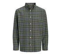 Langarmhemd JACK & JONES "JJEFIELD CHECK SHIRT LS SN", Herren, Gr. L, N-Gr, rosin, Web, Obermaterial: 100% Baumwolle, kariert, normal normal, ohne Ausschnitt, 2-Knopf-Manschette, Hemden, Baumwolle, no