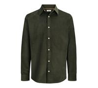 Langarmhemd JACK & JONES "JJEFIELD CORD SHIRT LS SN", Herren, Gr. M, N-Gr, rosin, Web, Obermaterial: 100% Baumwolle, unifarben, regular fit normal, ohne Ausschnitt, 1-Knopf-Manschette, Hemden, Baumwol