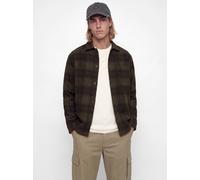 Langarmhemd JACK & JONES "JJESOHO OLLIE OVERSHIRT LS SN", Herren, Gr. S, N-Gr, olive night checks:check, Web, Obermaterial: 80% Polyester, 15% Polyacryl, 5% sonstige Fasern, kariert, relaxed fit norma