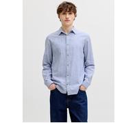 Jack & Jones Hemd "Summer" in Blau - Größe L | Herren Plussize