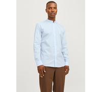 JACK&JONES Damen JJJOE Shirt LS Plain Mao Hemd, Cashmere Blue, L