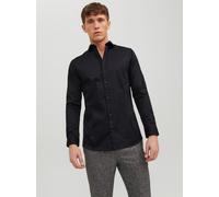 JACK & JONES Businesshemd Herren,Schwarz (Black),M