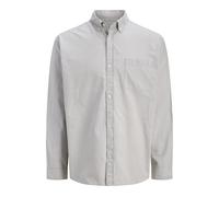 Langarmhemd JACK & JONES "JORNORREBRO OXFORD SHIRT L/S", Herren, Gr. S, N-Gr, seagrass stripes:stripes, Web, Obermaterial: 65% Baumwolle, 35% Polyester, gestreift, relaxed fit normal, Hemden (75365940