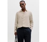 Jack & Jones Blalaerance Linen Langarmhemd L Silver Lining