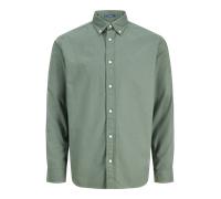 Langarmhemd JACK & JONES "JPRBLUHARVEY OXFORD L/S SHIRT SN", Herren, Gr. XL, N-Gr, laurel wreath fit:regular fit, Web, Obermaterial: 100% Baumwolle, unifarben, regular fit normal, ohne Ausschnitt, 2-K