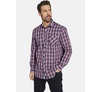 Langarmhemd JAN VANDERSTORM "Doppelpack Hemd JULIAN" Gr. XXL, rot (rot kariert) Herren Hemden (36503943-XXL) rot kariert