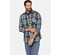 Langarmhemd JAN VANDERSTORM "Hemd NORLUND", Herren, Gr. L, weit, braun (braun kariert), Obermaterial: 100% Baumwolle CO., Hemden (53913833-L) braun kariert