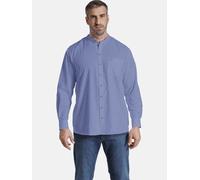 Jan Vanderstorm Stehkragenhemd KALLU, blau, 4XL (49/50) blau