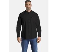 Jan Vanderstorm Stehkragenhemd KALLU, schwarz, 6XL (53/54) schwarz