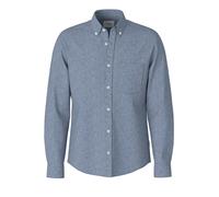 Langarmhemd JOOP JEANS "Hali", Herren, Gr. XL, N-Gr, dunkelblau, Web, Obermaterial: 55% Leinen, 45% Baumwolle, unifarben, regular fit normal, 1-Knopf-Manschette, Hemden (20585247-XL) dunkelblau