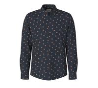 Langarmhemd JOOP JEANS "Hansen", Damen, Gr. XXL, N-Gr, dunkelblau, Web, Obermaterial: 100% Baumwolle, unifarben, normal, Manschette, Hemden (85618365-XXL) dunkelblau