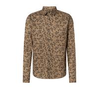 Langarmhemd JOOP JEANS "Hansen", Herren, Gr. L, N-Gr, beige (open braun), Web, Obermaterial: 100% Baumwolle, unifarben, regular fit, 1-Knopf-Manschette, Hemden (90828769-L) open braun