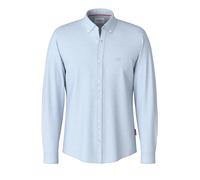 Langarmhemd JOOP JEANS "Haven3-W", Herren, Gr. M, N-Gr, blau (pastel blau), Web, Obermaterial: 100% Baumwolle, clean, unifarben, klassisch normal, Rundhals, mit Riegel,Ärmel mit Ärmelschlitz eckige 1-