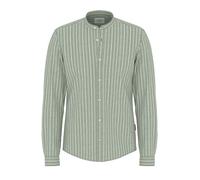 Langarmhemd JOOP JEANS "Hedde-W", Herren, Gr. XXL, N-Gr, grün (open grün), Web, Obermaterial: 100% Baumwolle, gemustert, gestreift, mehrfarbig, regular fit normal, Rundhals, eng,Ärmel mit Ärmelschlitz