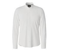 Langarmhemd JOOP "Pares", Herren, Gr. 45, N-Gr, weiß, Web, Obermaterial: 97% Baumwolle, 3% Elasthan, unifarben, slim fit normal, 2-Knopf-Manschette, Hemden (76716664-45) weiß