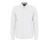 Langarmhemd JOOP "Pierce", Herren, Gr. 37, N-Gr, weiß, Web, Obermaterial: 97% Baumwolle, 3% Elasthan, unifarben, slim fit, 2-Knopf-Manschette, Hemden, feine Struktur, slim fit (73221445-37) weiß