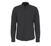Langarmhemd JOOP "Pit", Herren, Gr. 46, N-Gr, schwarz, Web, Obermaterial: 97% Baumwolle, 3% Elasthan, unifarben, slim fit normal, 2-Knopf-Manschette, Hemden Langarmhemd (93057055-46)