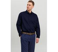 Jack & Jones Langarmhemd JPRBLACARDIFF Loose Fit Große Größen Navy Blazer 4XL