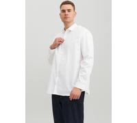 Langarmhemd JACK & JONES PLUSSIZE "JPRBLACARDIFF SHIRT" Gr. 5XL, N-Gr, weiß (white) Herren Hemden Langarm (98180552-5XL)