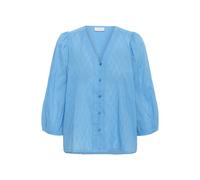 Langarmhemd KAFFE "Damen Langarm - Hemd KAgabriela", Damen, Gr. 44, N-Gr, blau (azure blau), Obermaterial: 100% Baumwolle CO., Hemden (29266364-44) azure blau