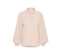 Langarmhemd KAFFE "Damen Langarm - Hemd KAhermine", Damen, Gr. 42, N-Gr, blau (feather gray c.), Obermaterial: 90% Polyester PES. 8% Polyamid PA. 2% Elasthan EL., Hemden (32158614-42) feather gray c.