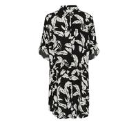 Langarmhemd KAFFE "Damen Langarm - Hemd KAhildur", Damen, Gr. 36, N-Gr, schwarz (schwarz chalk leaves), Obermaterial: 100% Viskose CV., Hemden (93273457-36) schwarz chalk leaves