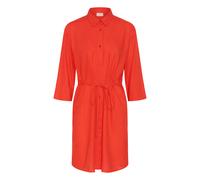 Langarmhemd KAFFE "Damen Langarm - Hemd KAmilia", Damen, Gr. 40, N-Gr, rot (poppy rot), Obermaterial: 70% Viskose CV. 30% Leinen LI., Hemden (10312660-40) poppy rot