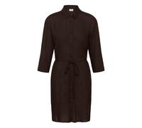 Langarmhemd KAFFE "Damen Langarm - Hemd KAmilia", Damen, Gr. 40, N-Gr, schwarz (schwarz coffee), Obermaterial: 70% Viskose CV. 30% Leinen LI., Hemden (33701800-40) schwarz coffee