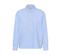 Langarmhemd KAFFE "Damen Langarm - Hemd KAvaiana", Damen, Gr. 42, N-Gr, blau (blau fog cc), Obermaterial: 70% Baumwolle CO. 30% Polyester PES., Hemden (69292533-42) blau fog cc