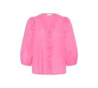Langarmhemd KAFFE "Langarm - Hemd KAgabriela", Damen, Gr. 42, N-Gr, pink (pink power), Obermaterial: 100% Baumwolle CO., Hemden (85710736-42) pink power