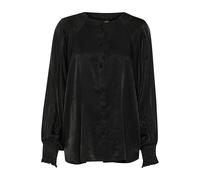 Langarmhemd KAFFE "Langarm - Hemd KAhaily", Damen, Gr. 34, N-Gr, schwarz (schwarz deep), Obermaterial: 55% Viskose CV. 45% Polyester PES., Hemden (21384067-34) schwarz deep