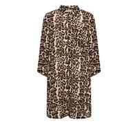 Langarmhemd KAFFE "Langarm - Hemd KAhildur", Damen, Gr. 34, N-Gr, beige (naturel leopard print), Obermaterial: 100% Viskose CV., Hemden (29095924-34) naturel leopard print